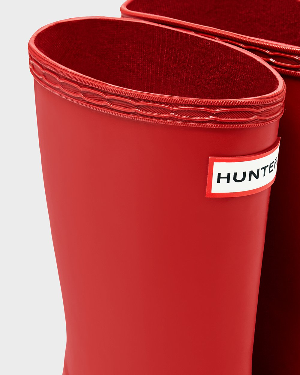 Hunter Original First Classic Rain Boots - Shop Online Kids Red - QRWAVD031